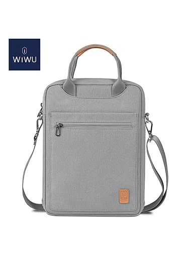 WiWU Pioneer Shoulder Bag for 12.9" Tablet/Laptop -Gray