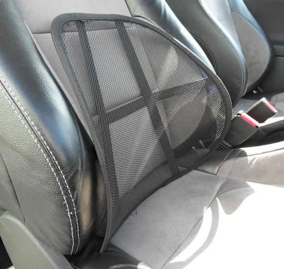 Air flow mesh backrest for cars, black