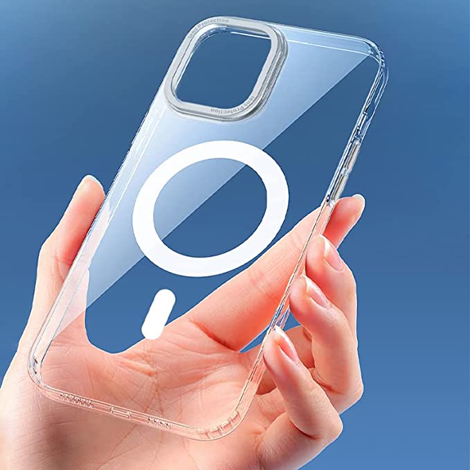 Wiwu magnetic crystal case for iphone 14/ 6.1inch- transparent