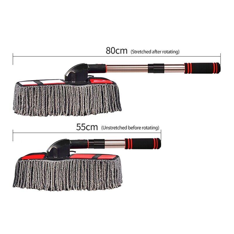 Car Wash Mop Telescopic Car Wash Brush Long Handle Cleaning Brush for Car Wash Glass Cleaning Wiping