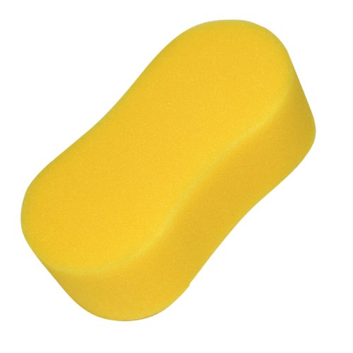 Yellow car wash sponge