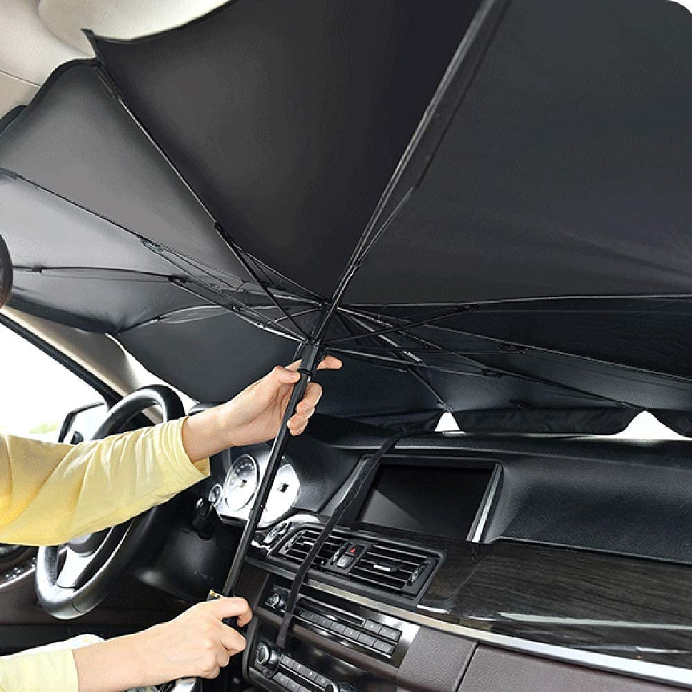 Umbrella frontal for cars Black color