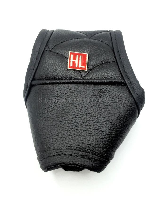 Automatic gear cover for cars made of leather Black Color