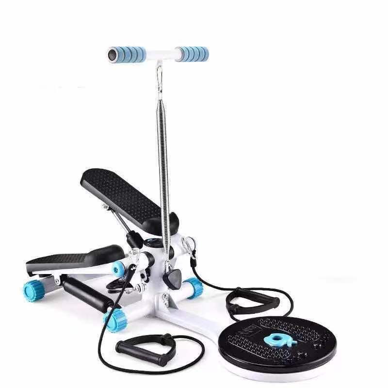 Twist Stepper Home Exercise Machine with Armrest and Resistance Bands Legs Arms Swing - 120 Kg