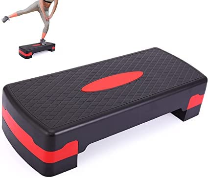 Step Small Gym Aerobics Fitness Aerobic Stepper with Height Adjustments