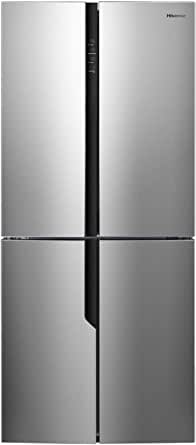 Hisense 432L side-by-side Refrigerator And freezer - Silver