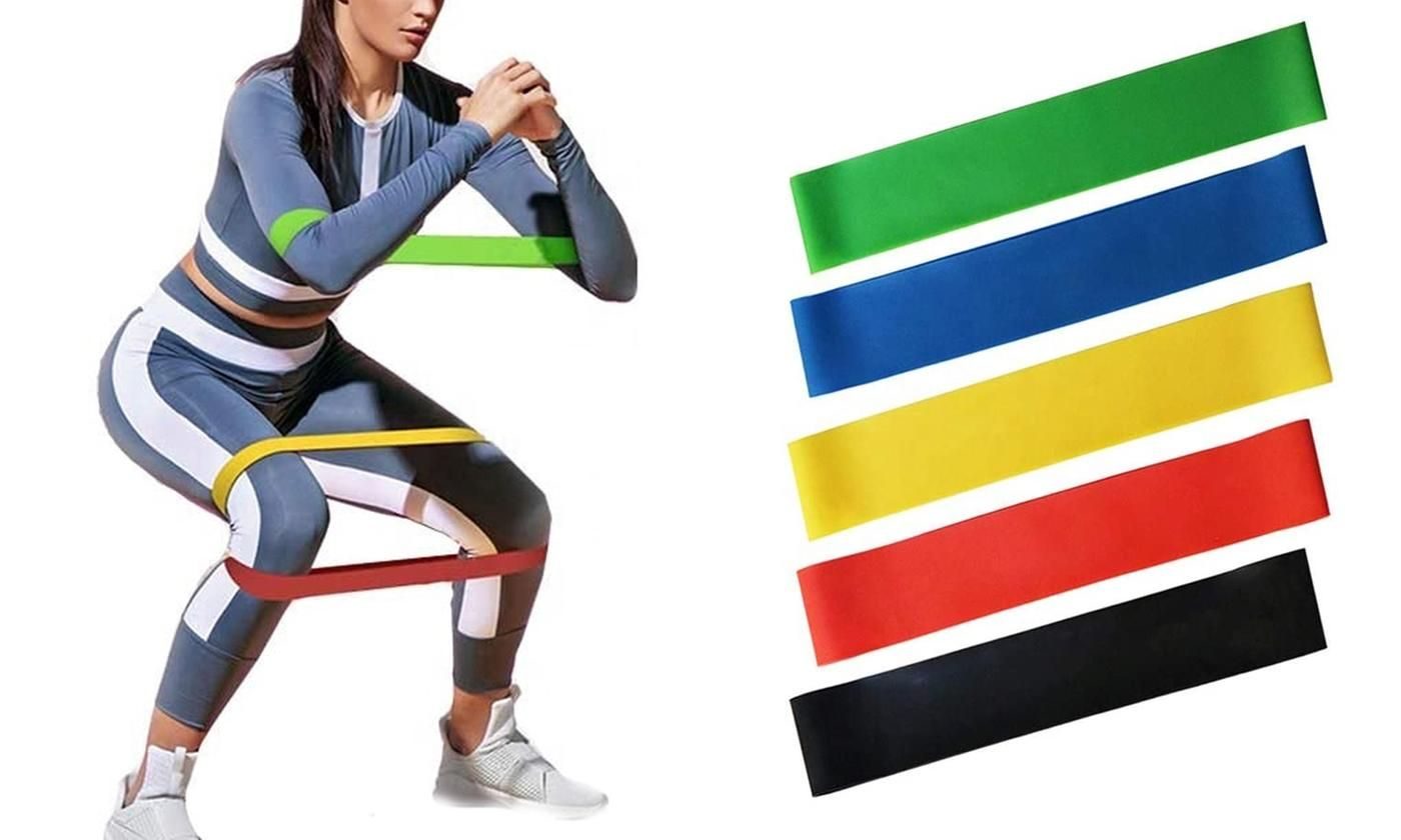 Exercise Workout Resistance Bands, 5 Strength Resistance Levels, Gym Training Pilates Yoga