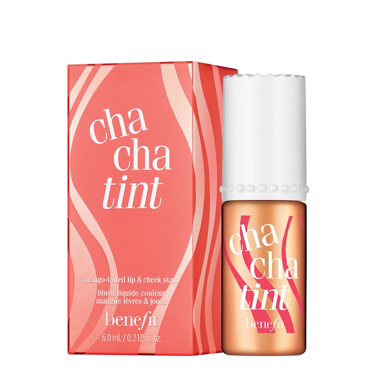 Chachatint Cheek & Lip Stain Mango-tinted lip & cheek stain by Benefit