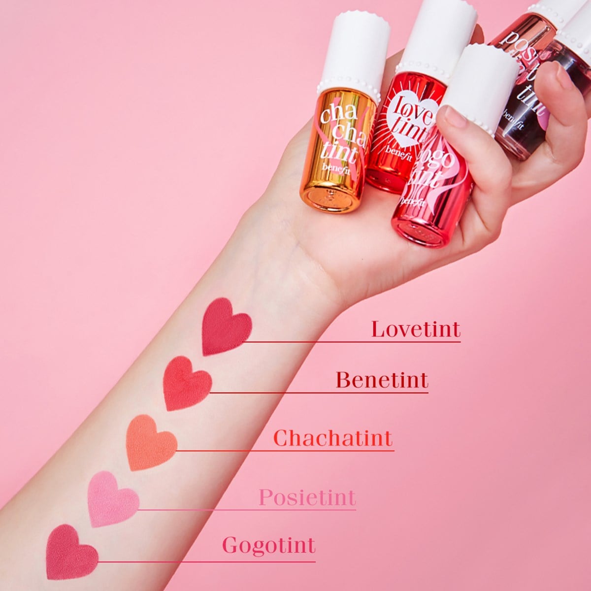 Lovetint Cheek & Lip Stain Fiery-red tinted lip & cheek stain by Benefit