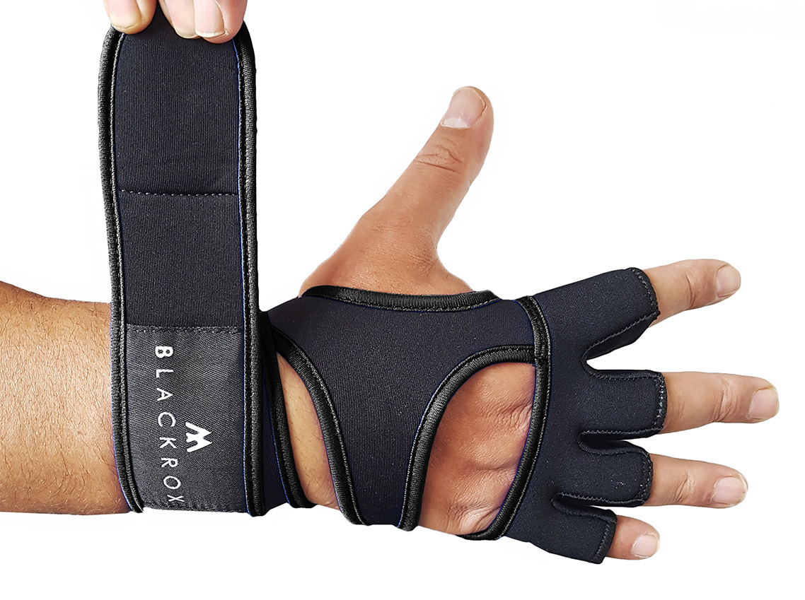 Workout palm protector for no calluses or hand rips.