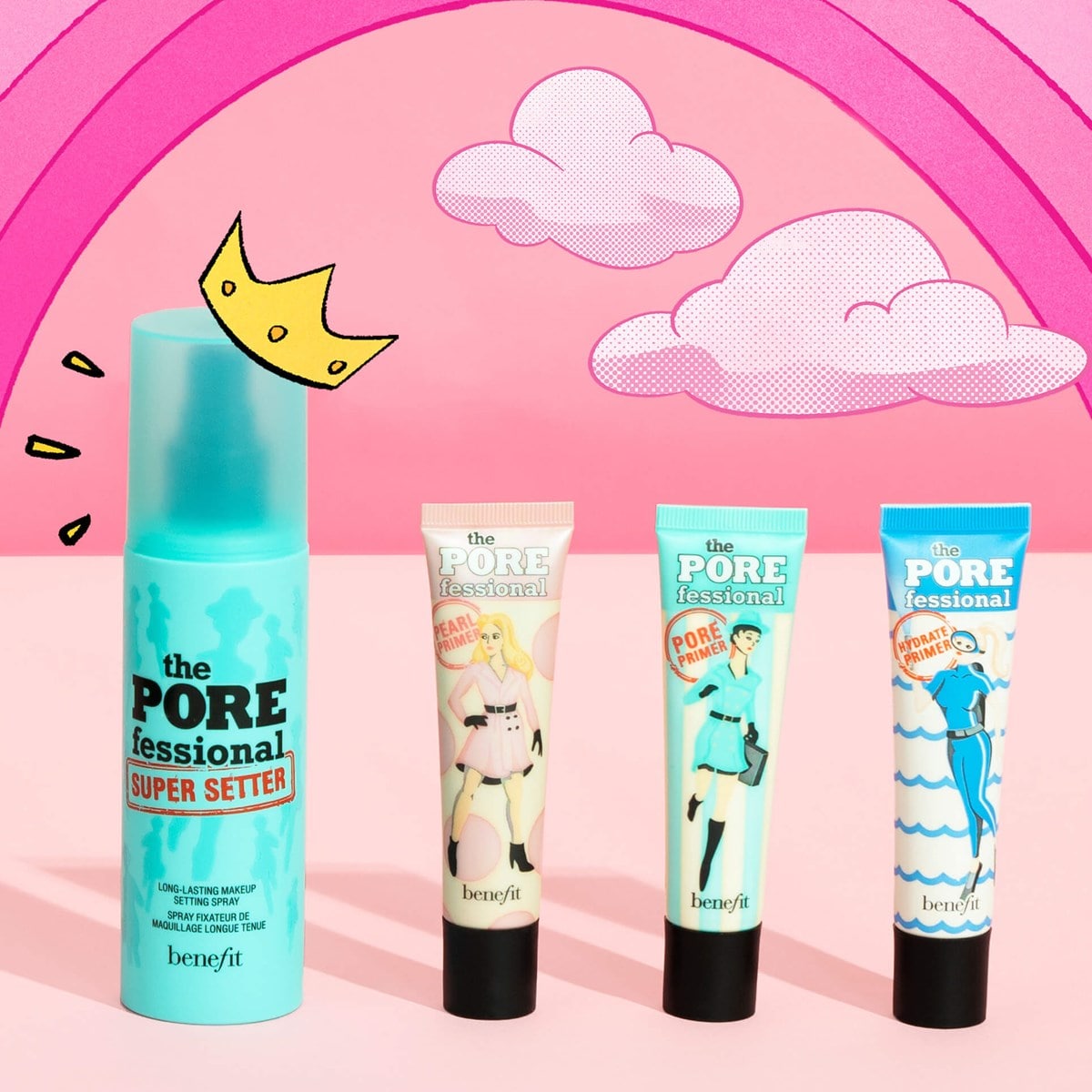 The POREfessional: Super Setter Long-lasting makeup setting spray Mini size for Travel by Benefit