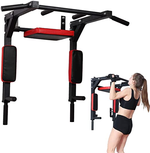 HASHTAG FITNESS Wall Mounted Pull Up Bar Multifunctional
