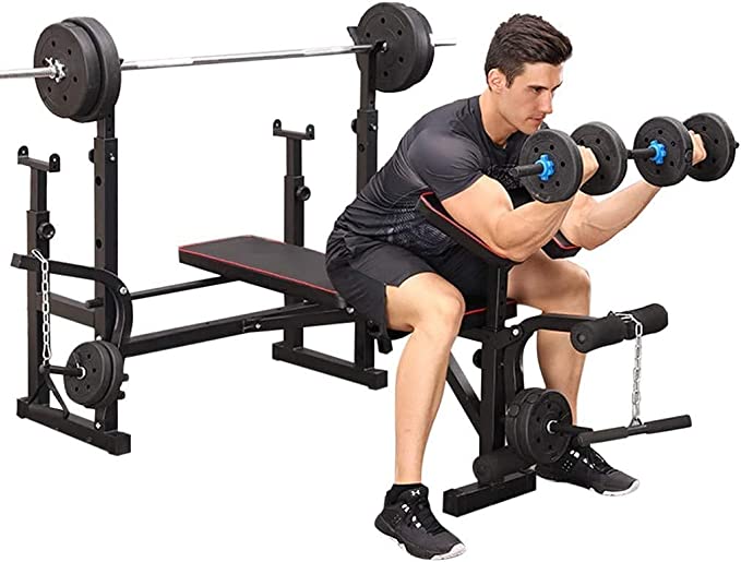 Abdominal muscle fitness chair dumbbell bench