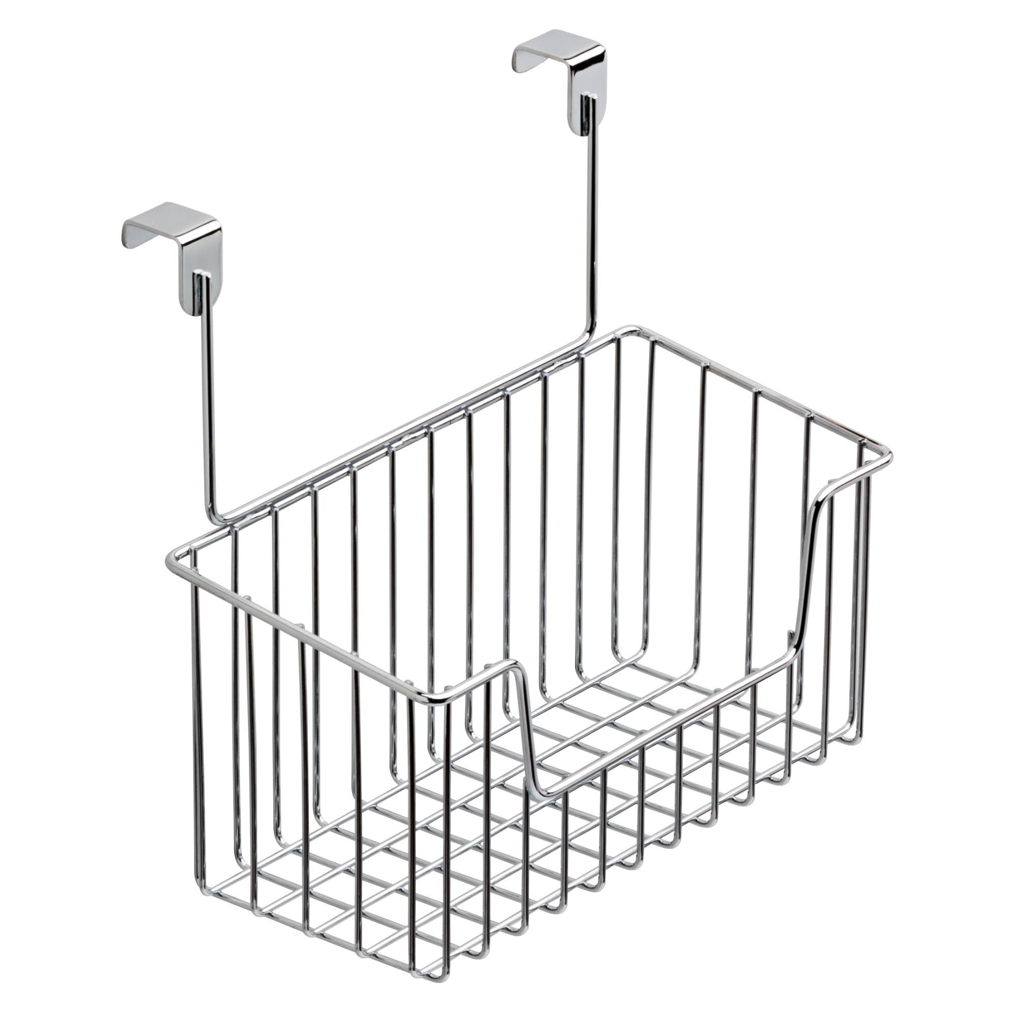 Over-the-Cabinet Small Storage and Oranization Basket, Bathroom Accessories, Polished Chrome