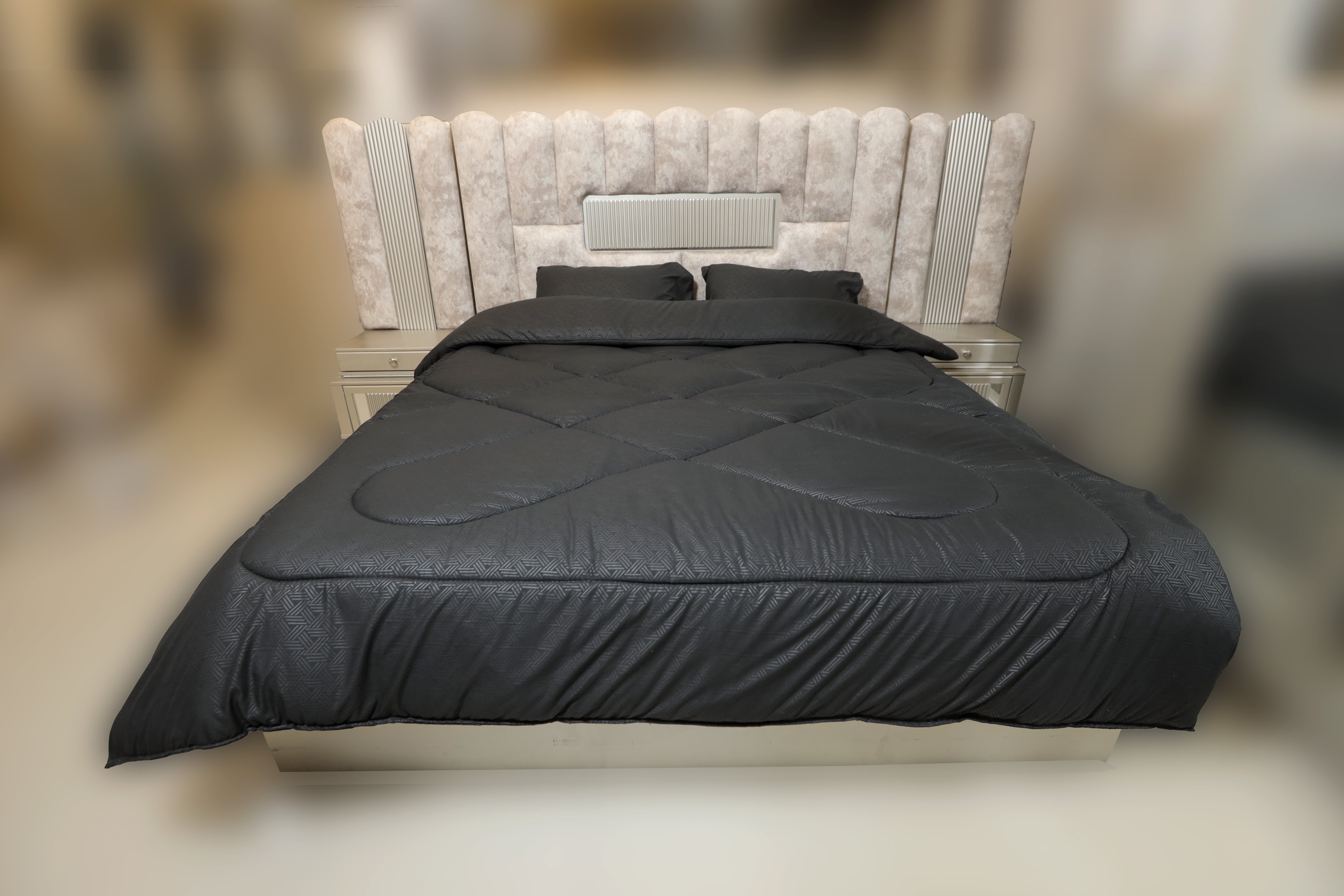 Quilted Quilt in Black