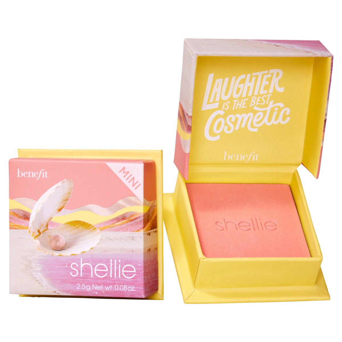 Benefit Shellie Warm-Seashell Pink Blush Travel Size Mini