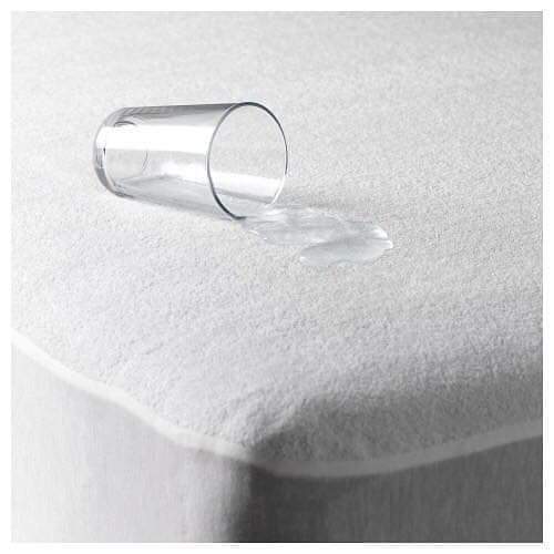 Single Waterproof Mattress Cover in White