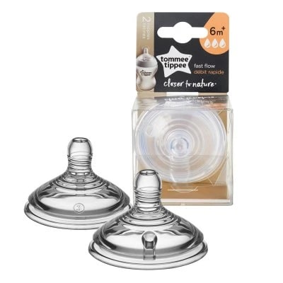 Tommee Tippee Closer To Nature Baby Bottle Nipples - 2Pcs