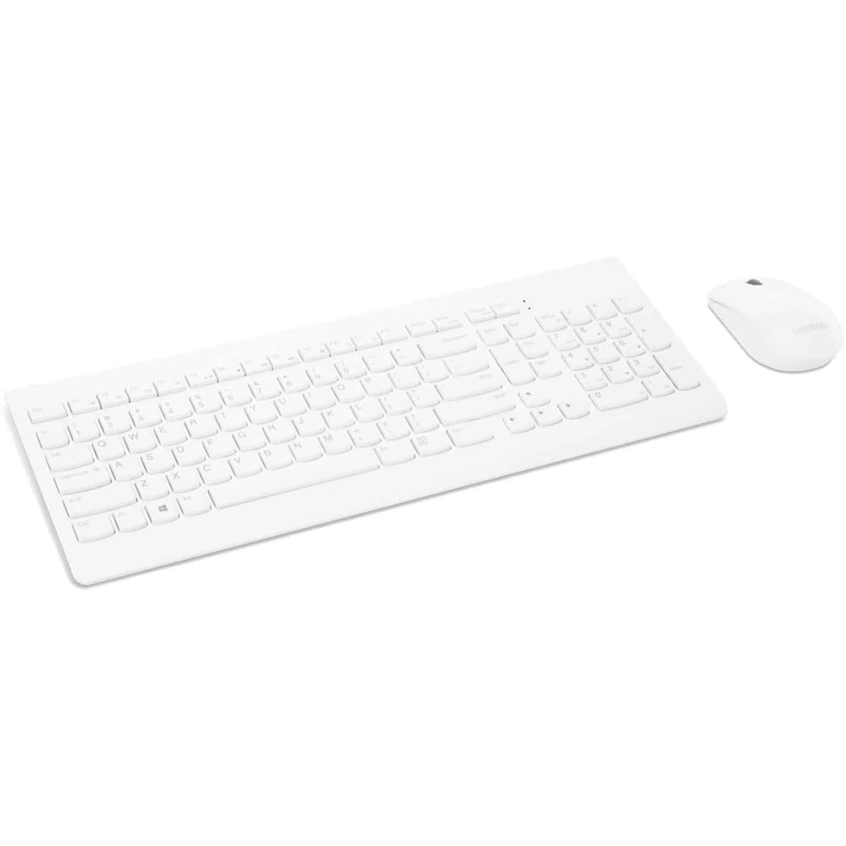 Lenovo Wireless Keyboard and Mouse Combo 510 - White