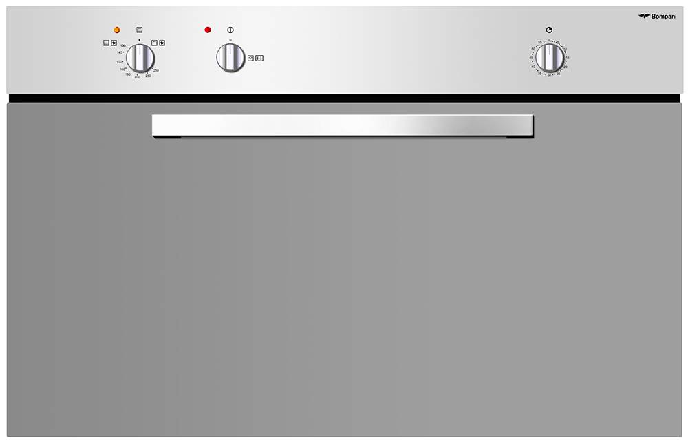 Bompani gas oven built-in 90*60 cm, stainless steel electric grill