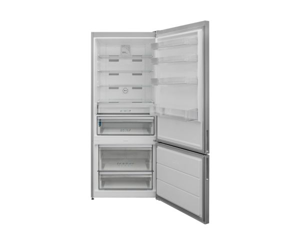 Tornado digital refrigerator, bottom freezer, no frost, 560 liters, silver