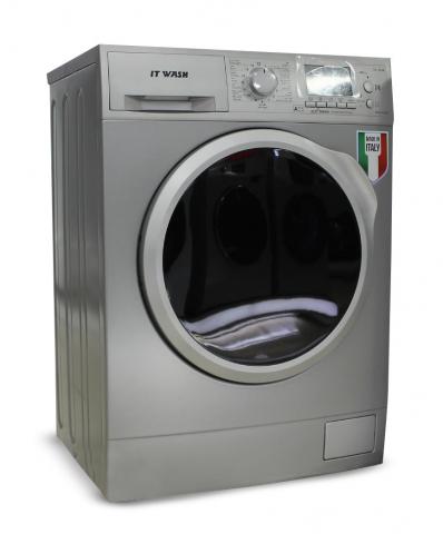 ITWash washing machine, 9 kg, 1400 cycles, 15 programs, silver color