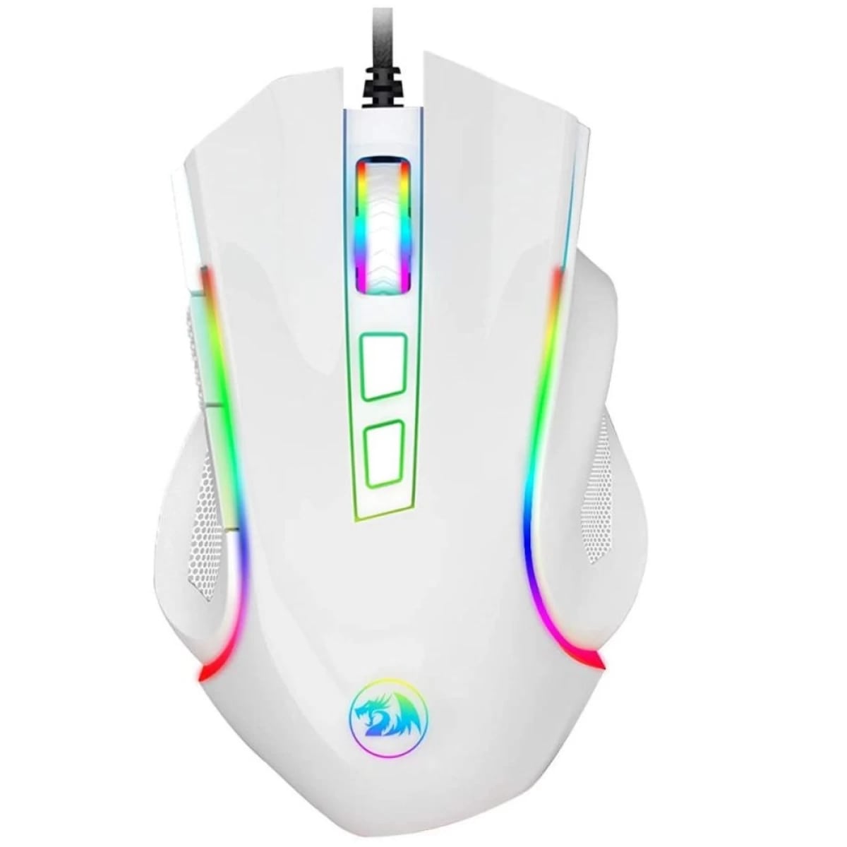 Redragon M607 Griffin 7200dB RGB Gaming Mouse - White