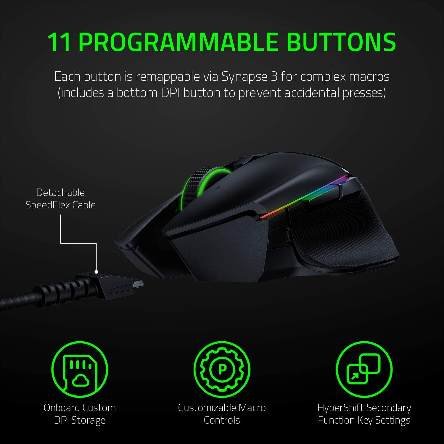 Razer Basilisk Ultimate HyperSpeed Wireless Gaming Mouse with Charging Dock