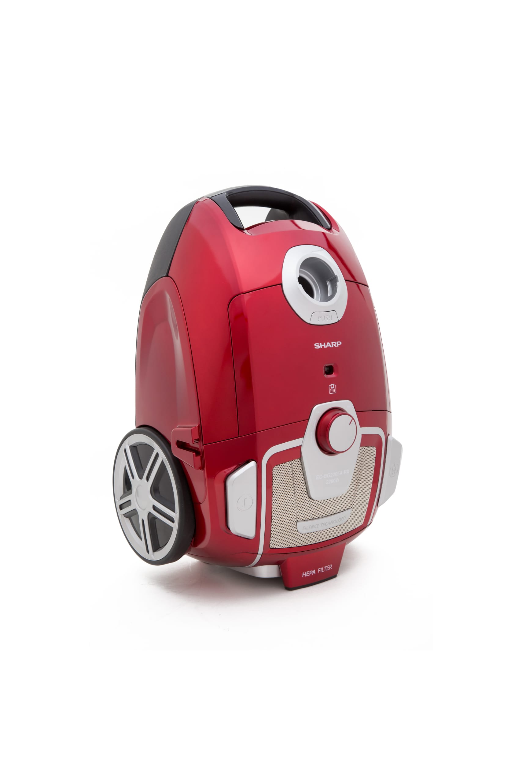Sharp bag vacuum cleaner 2000 watts - red