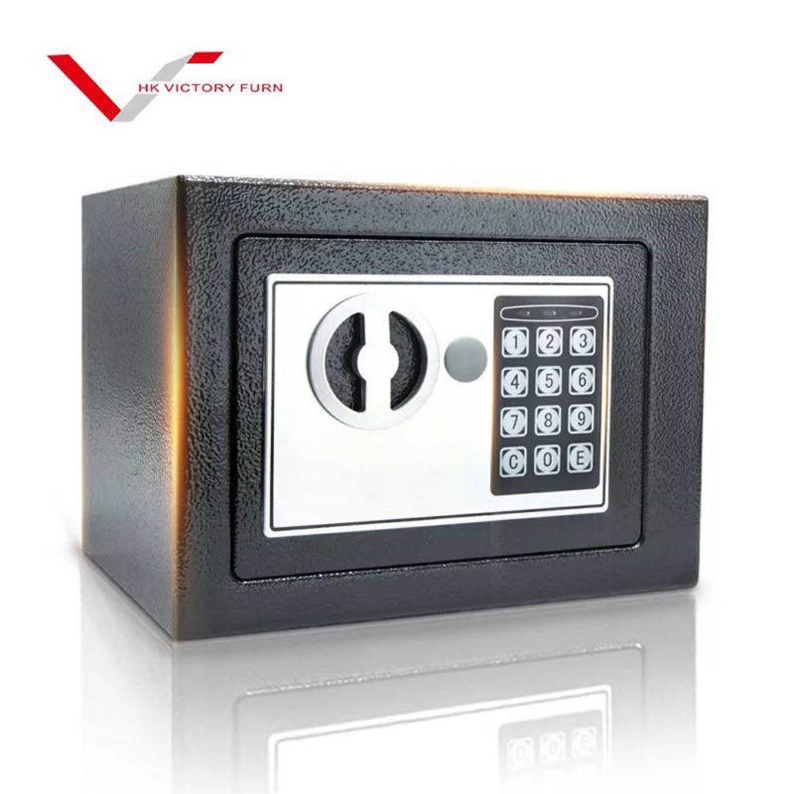 Safe, Electronic Digital Security Safe Box, Password Keypad & Key Lock,