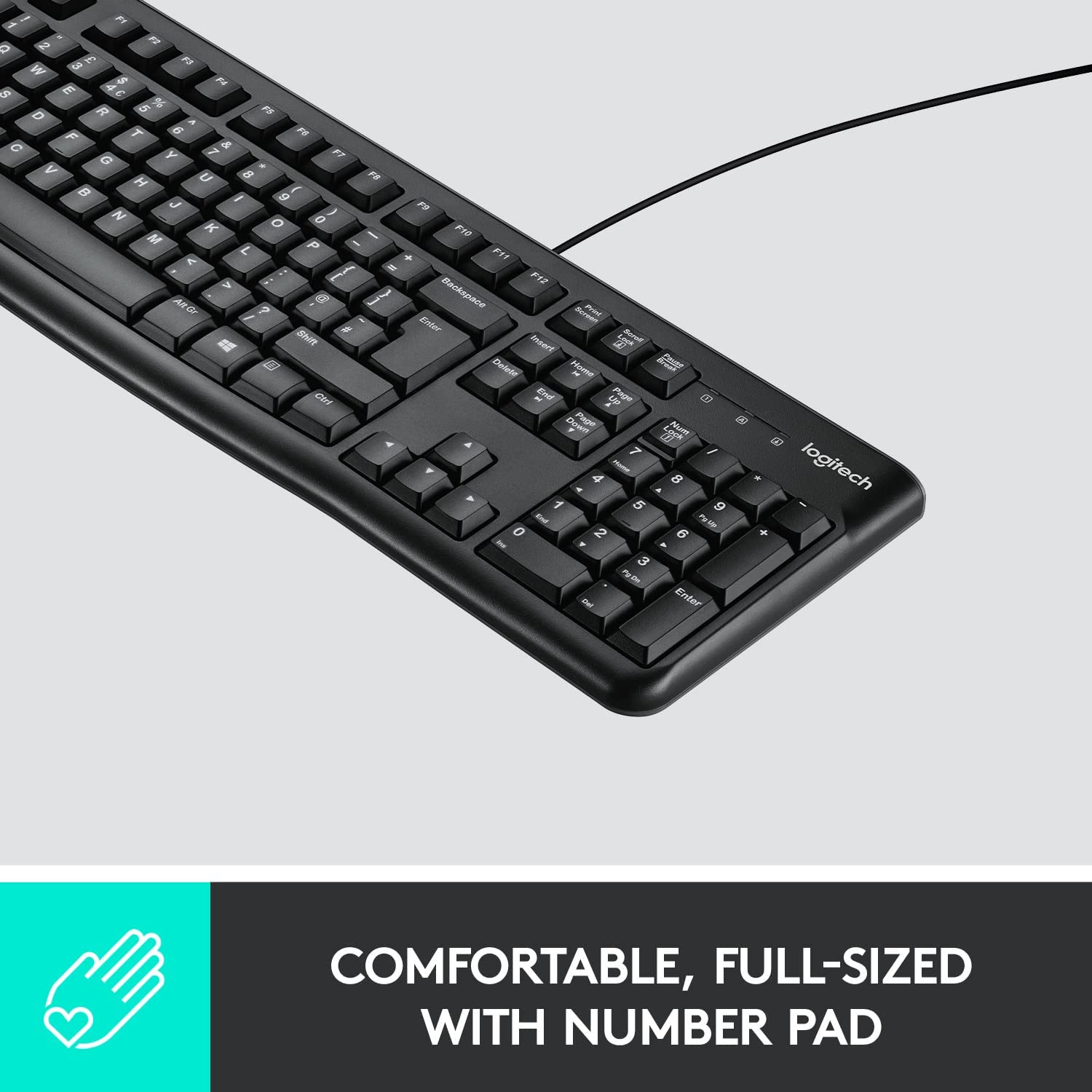 Logitech Wired Keyboard K120 Black