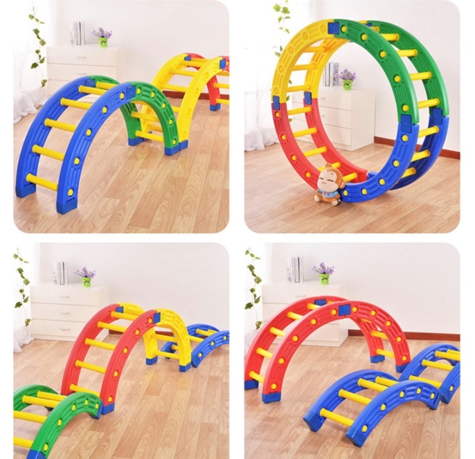 Children's Plastic Jungle Gym  Family Interactive Games Obstacle Courses To Improve Motor Skills