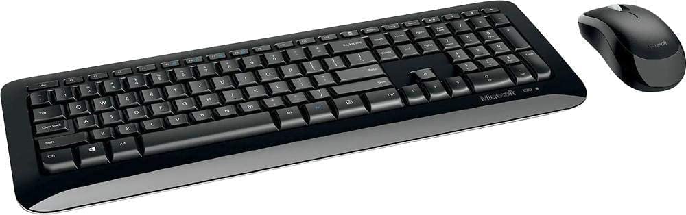 Microsoft Wireless Keyboard and Mouse 850 for Desktop Computer - Black