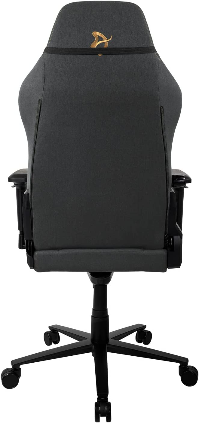 Arozzi Primo Woven Fabric Gaming Desk Chair - Black with Red Logo