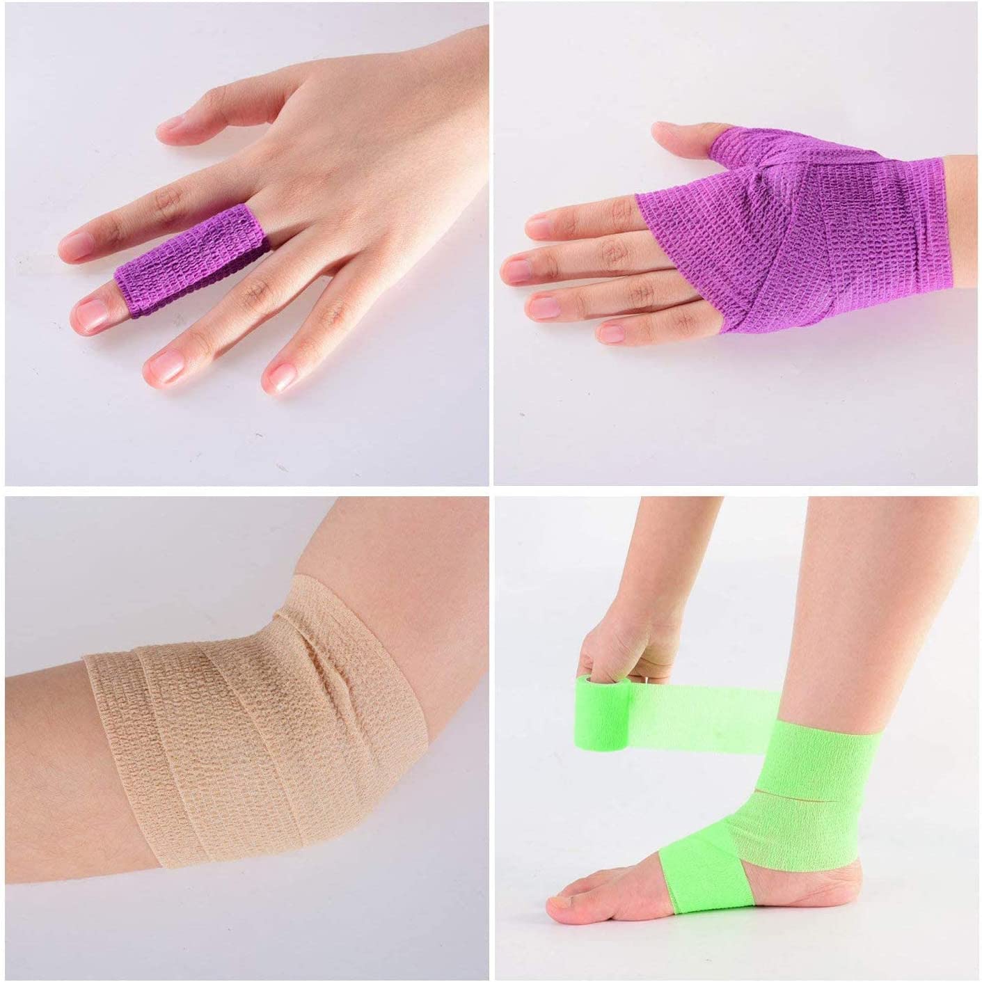 Breathable cohesive bandage Self-adhesive elastic tape for athletic stretching