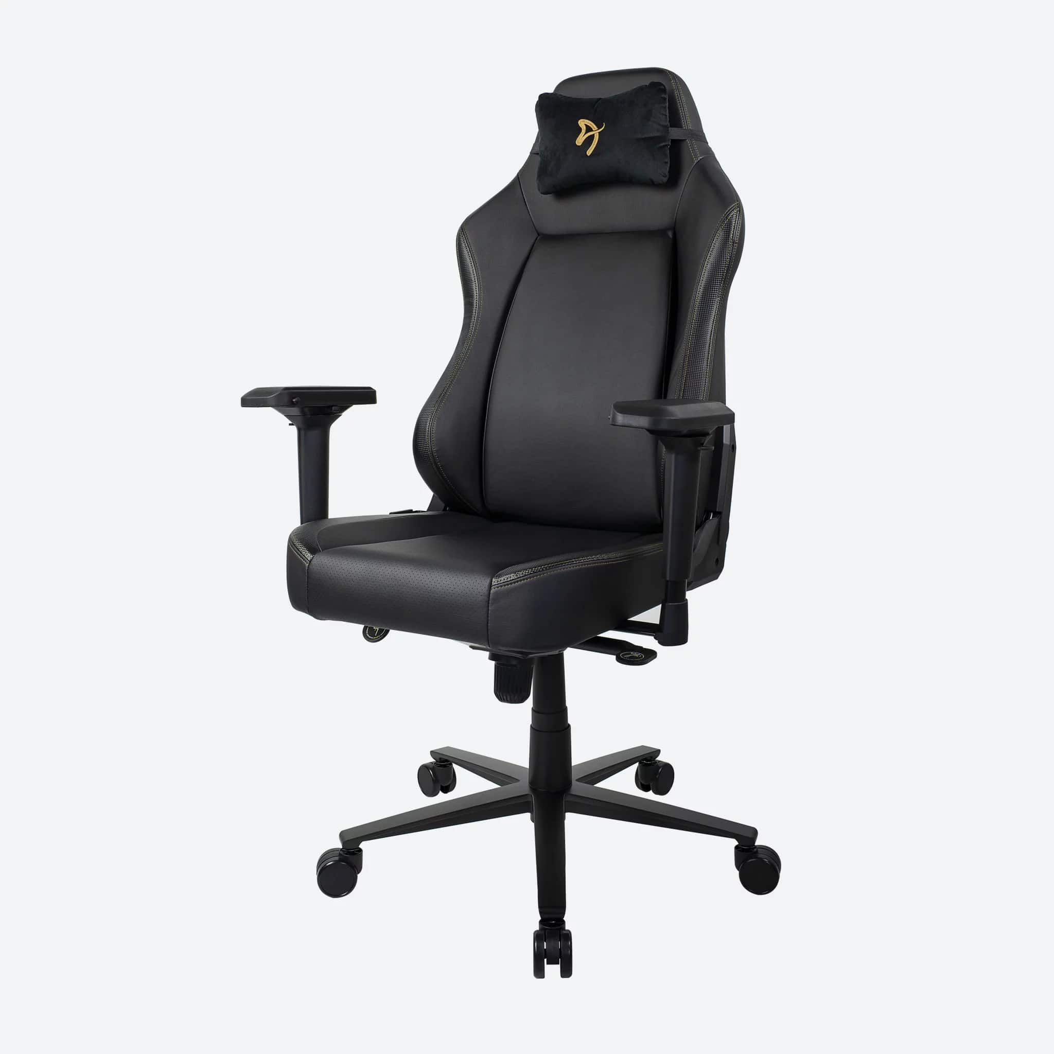 Arozzi Primo PU Leather Gaming Chair - Gold Logo