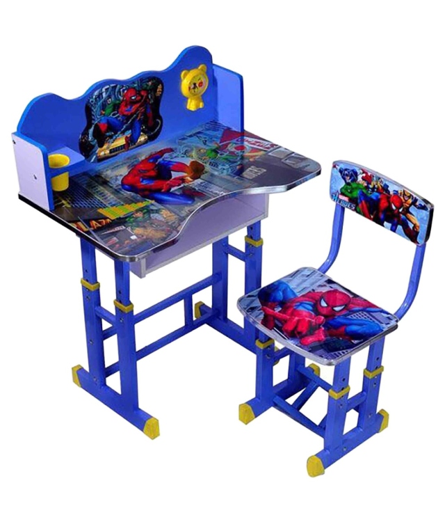 Kids Office Table Table with Chair (Blue)
