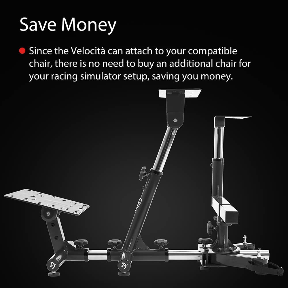 Arozzi Velocita Universal Racing Simulator Cockpit Compatible with Most Racing Sim Gear & Gaming Chairs Collapsible Telescopic and Portable