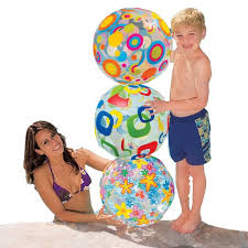 Intex Inflatable Beach Ball for Kids - Assorted Designs, 1 Ball