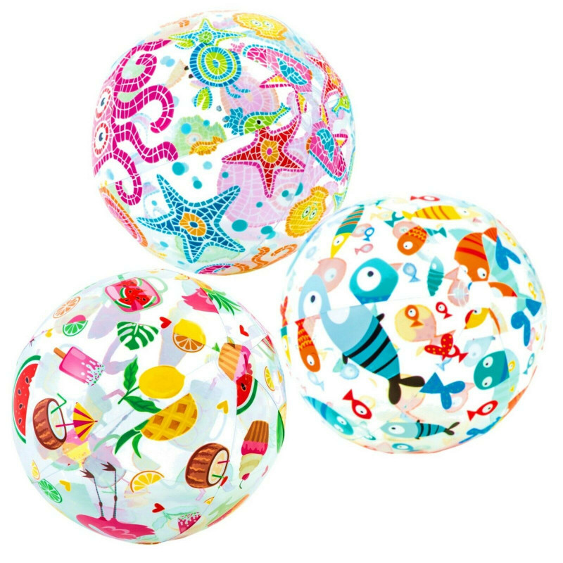 Intex Inflatable Beach Ball for Kids - Assorted Designs, 1 Ball