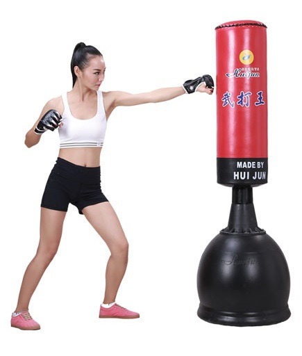 Punching bag with base for children and adults 160cm