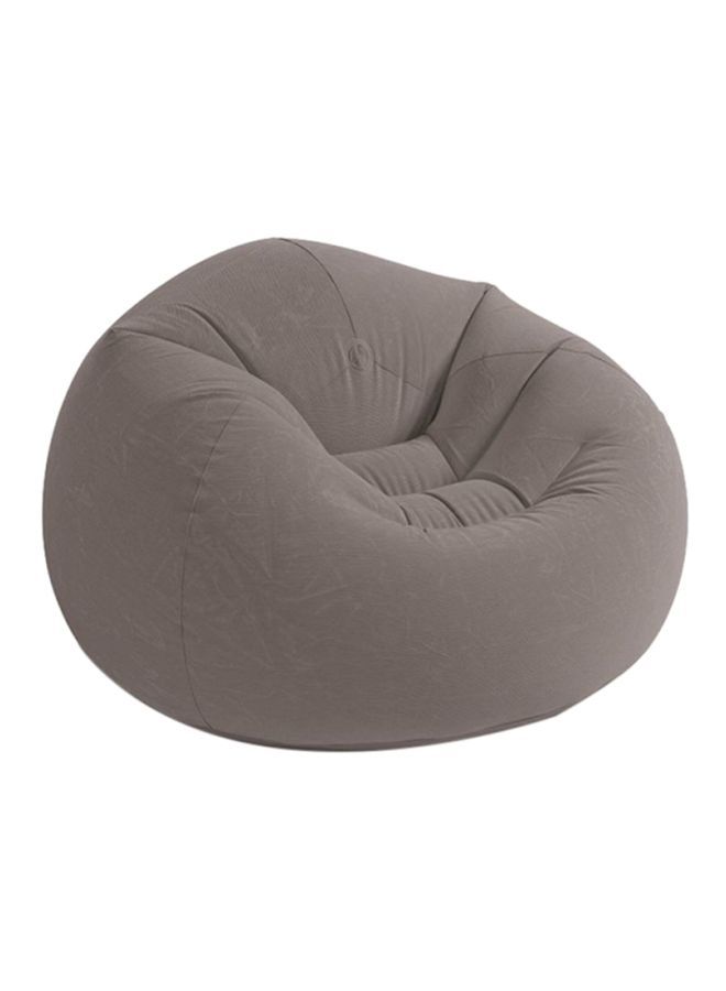 Corduroy Moccasin Inflatable Lounge Chair, Gray
