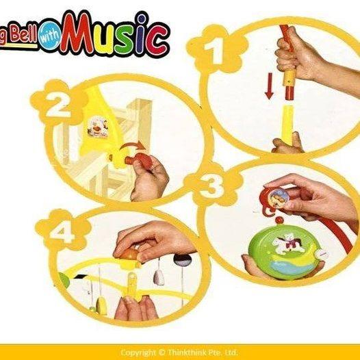 Enfant Rolling Bell Musical Mobile with Music Toy for crib