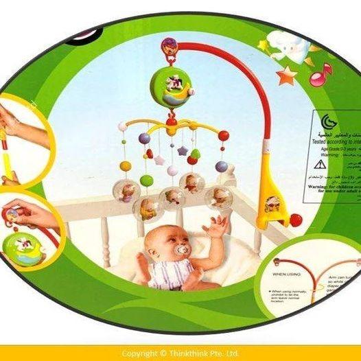 Enfant Rolling Bell Musical Mobile with Music Toy for crib
