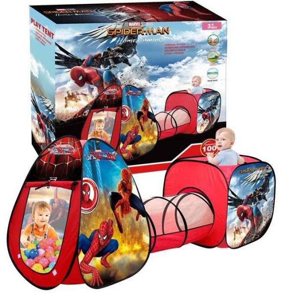 3 in 1 Spider-Man Play House Game Tent with Ball Set