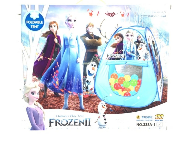 frozen tent games for children with 100 balls to play