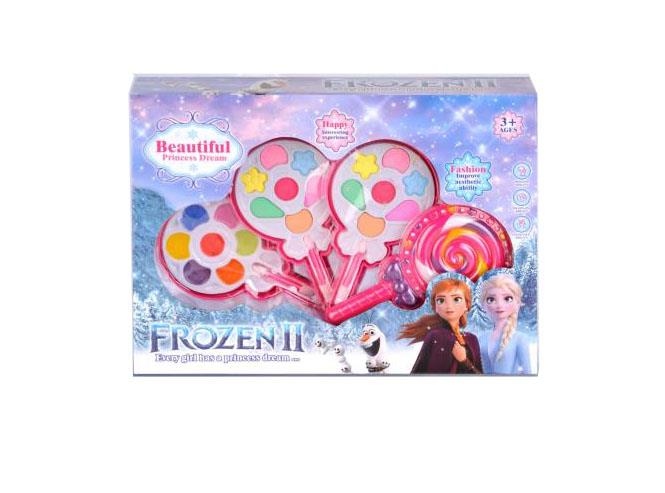 Make-up game in the form of lollipop in the theme of Frozen