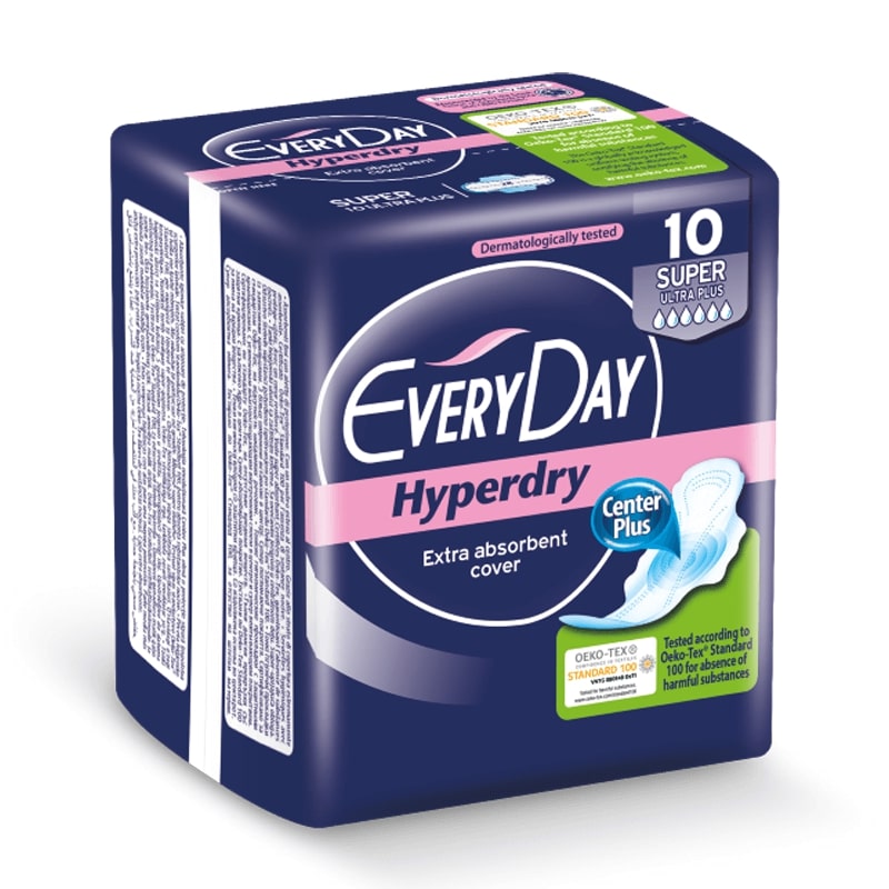 EveryDay Ultra Dry Feminine Pads 10 Super Pads
