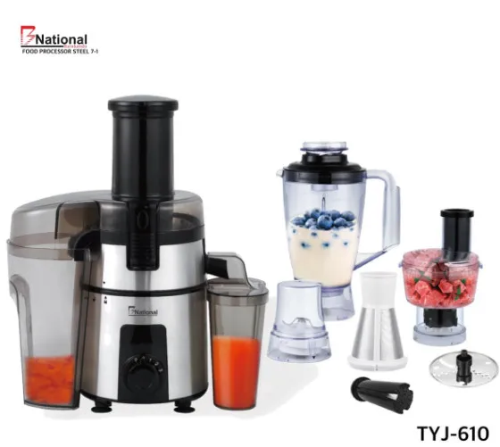 B National 7-1 Stainless Steel Food Processor 300 W