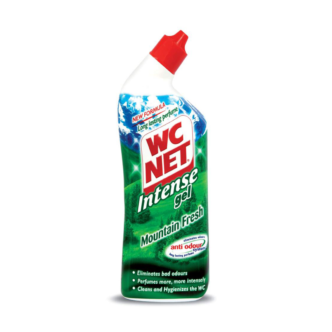 WC NET Toilet Cleaner Intense Gel Mountain Fresh 750 ml